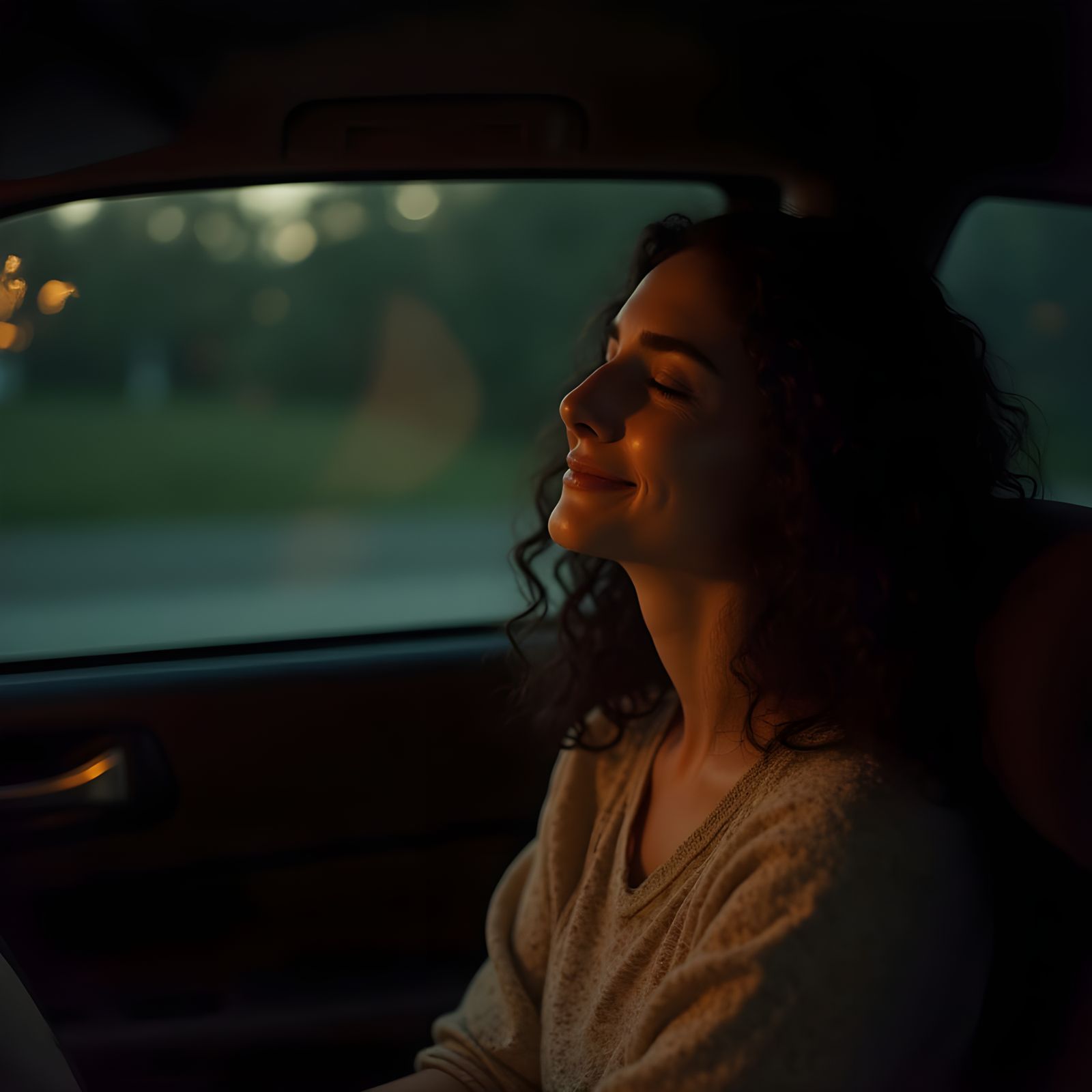 Bohemian Woman in Prayer: A Hyperrealistic Film Still