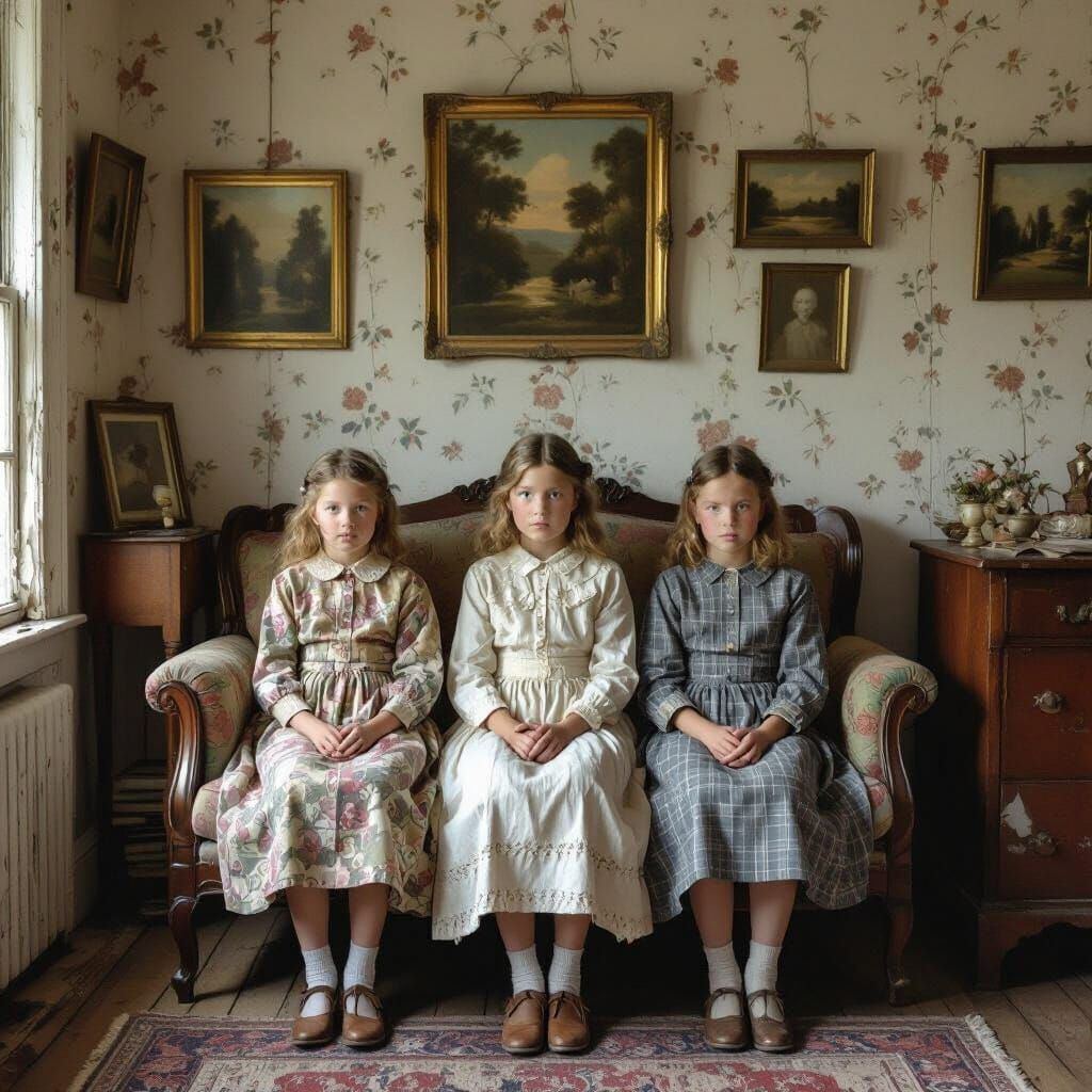 Three Sisters Remember Childhood Home in Melancholic Style