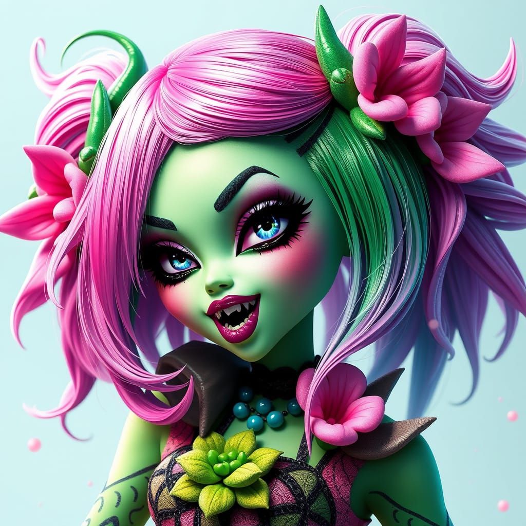 Pastel Goddess of the Plant Kingdom: Adorable Monster High C...