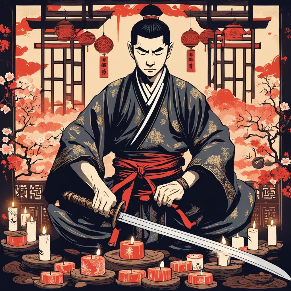 Young Martial Artist Katana Candle Challenge