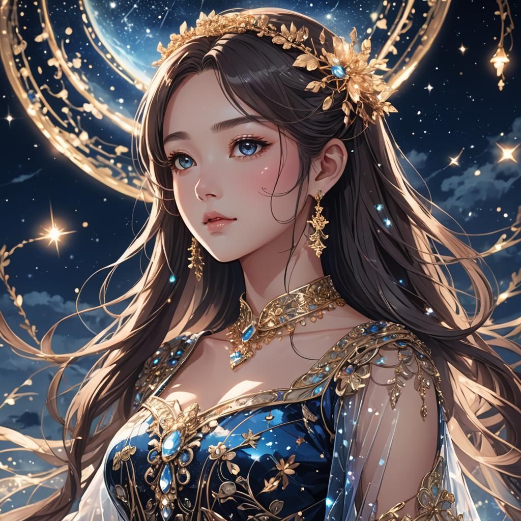 Ethereal Lady in Radiant Longans Attire