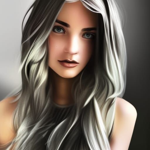 Detailed Portrait of Girl with Dynamic Lighting
