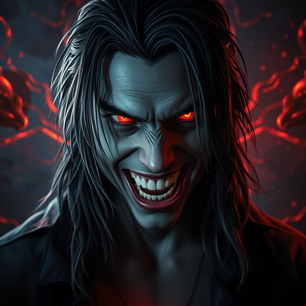 Dark Surrealist Portrait of Handsome Young Man