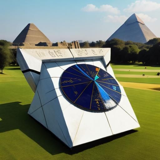 Giza Pyramids in Golden Sunlight