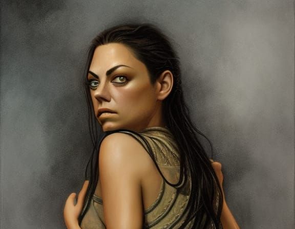 Ferdinand Knab style portrait of Mila Kunis