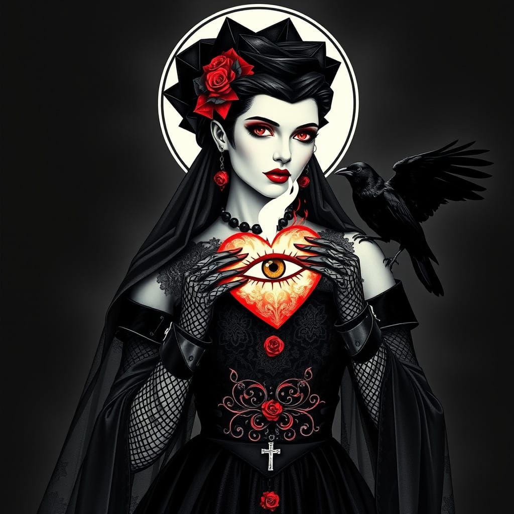 Gothic holograms  shoot images of Punk Faith, Our Lady Of So...