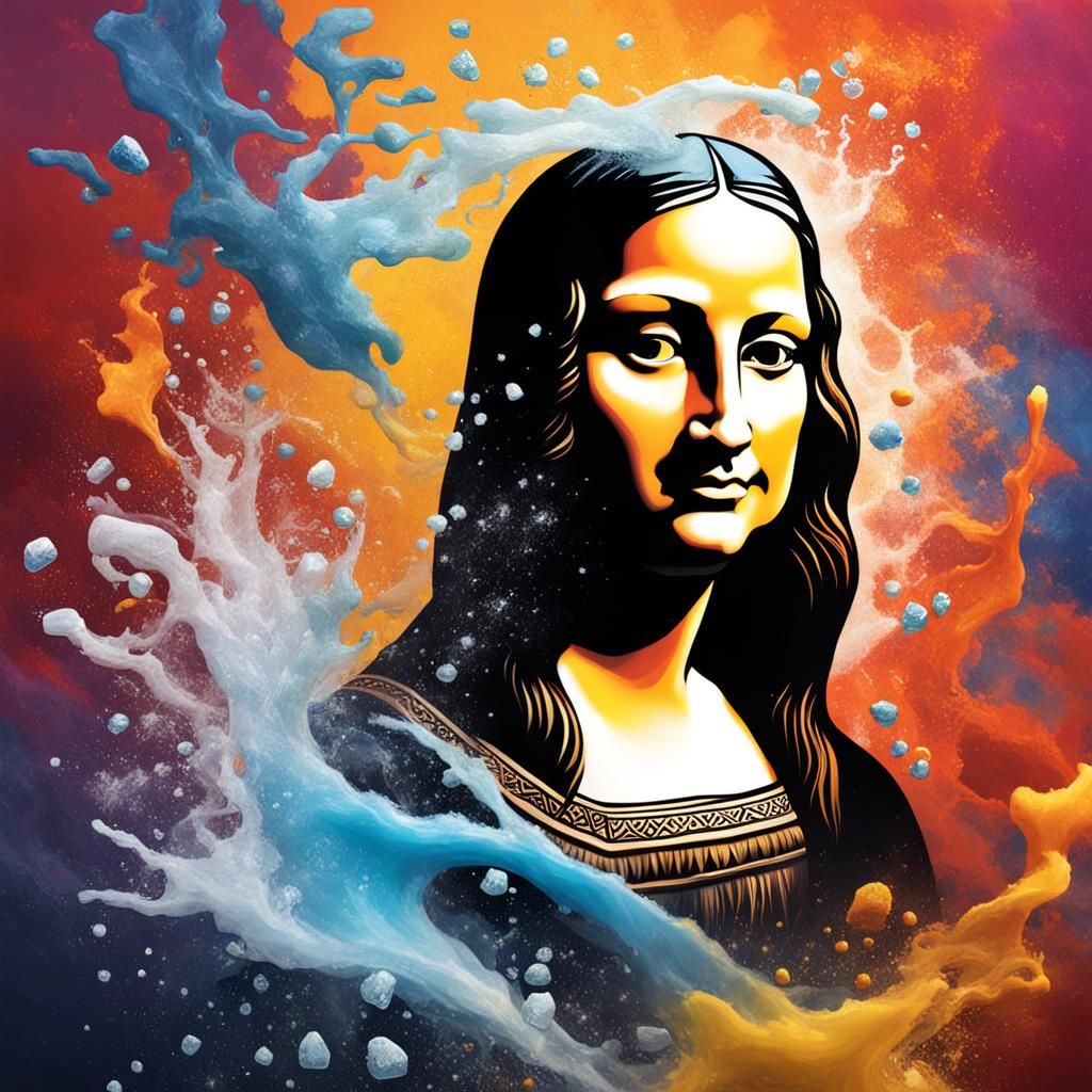 Mona Lisa and Ice Spice: Hyperrealistic Dance