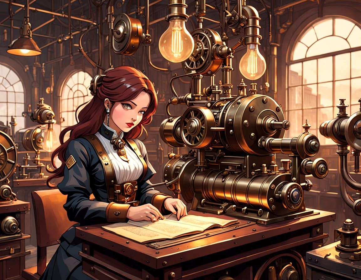Steampunk Inventor's Workshop