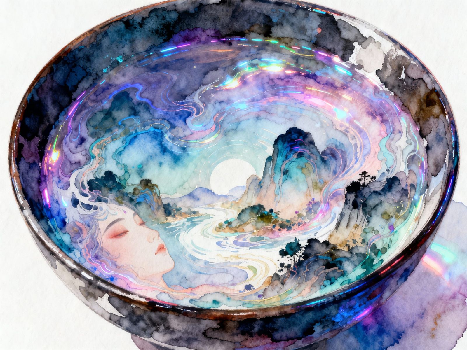 Artist Divines with Colors, Revealing Visions in Mixed Media