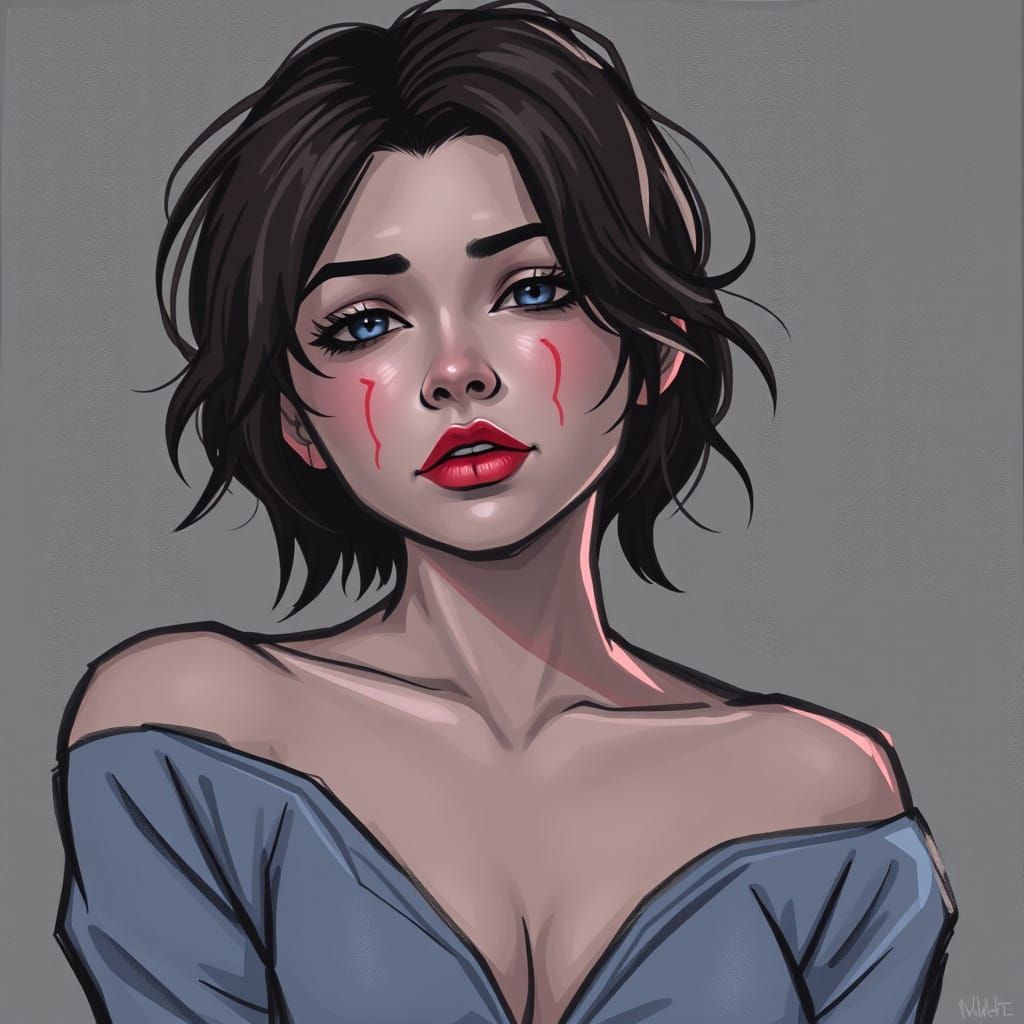 Curvy Indian Woman with Glowing Skin in Golden Light