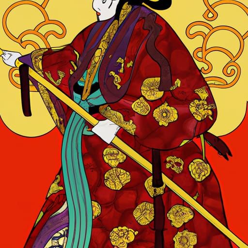 Empire of Vermillion: An AI-Generated Interpretation