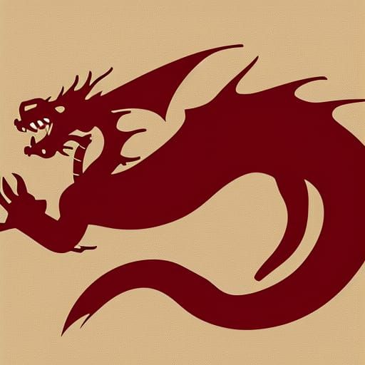 Ancient Mythical Dragon Erupts from Flames