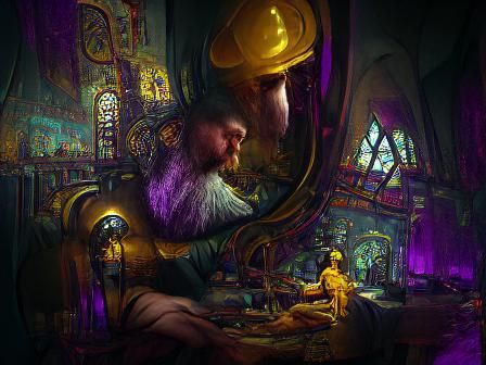 Machine Mind: Dark Fantasy Concept Art