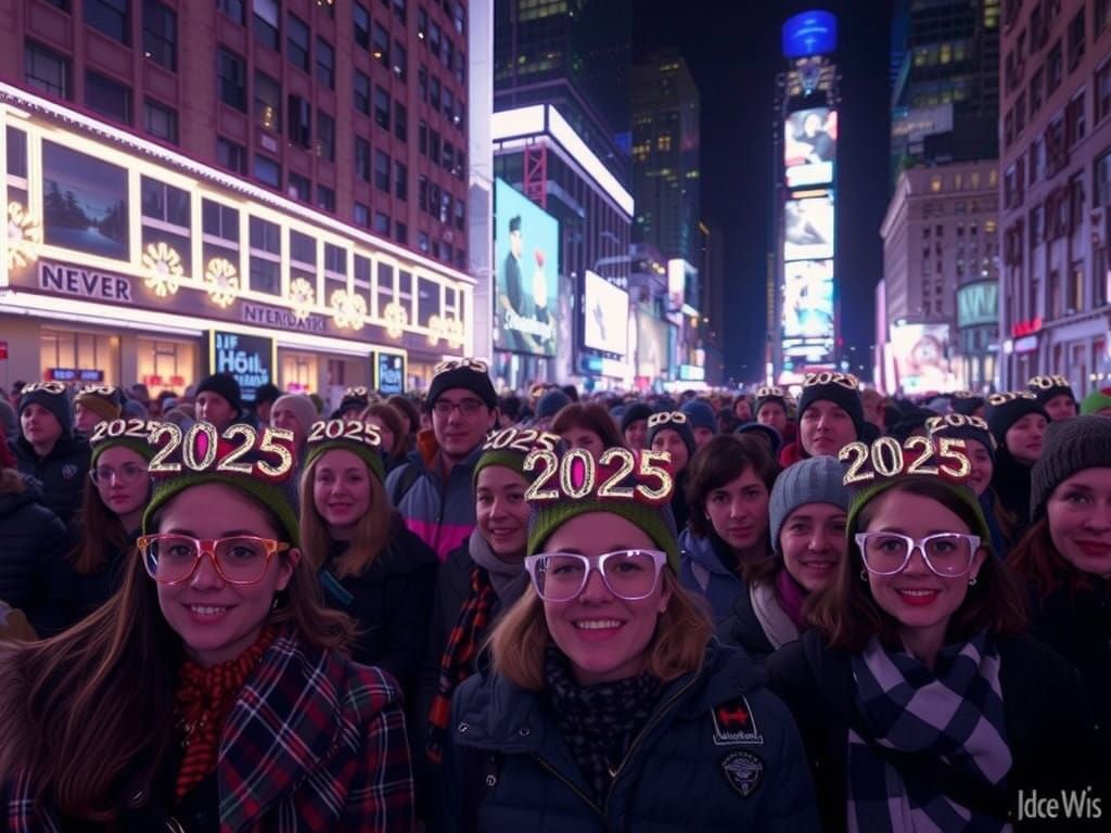New Year's Eve in Vibrant Times Square