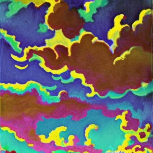 Colorful Clouds in a Bright Sky