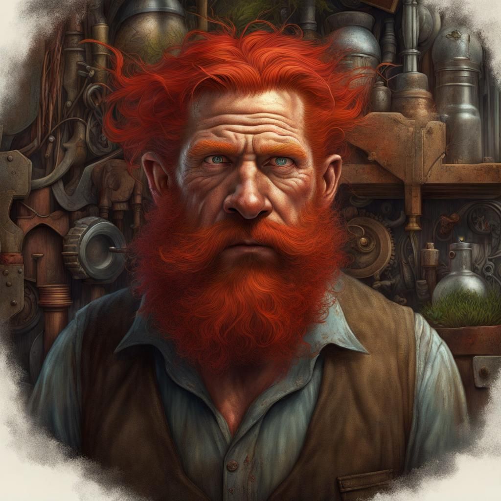 Handyman from 1881: Detailed Matte Painting