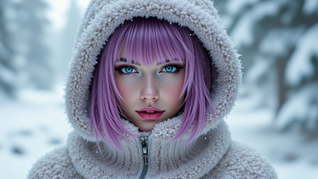 Female in the Snow (Accu LoRA)