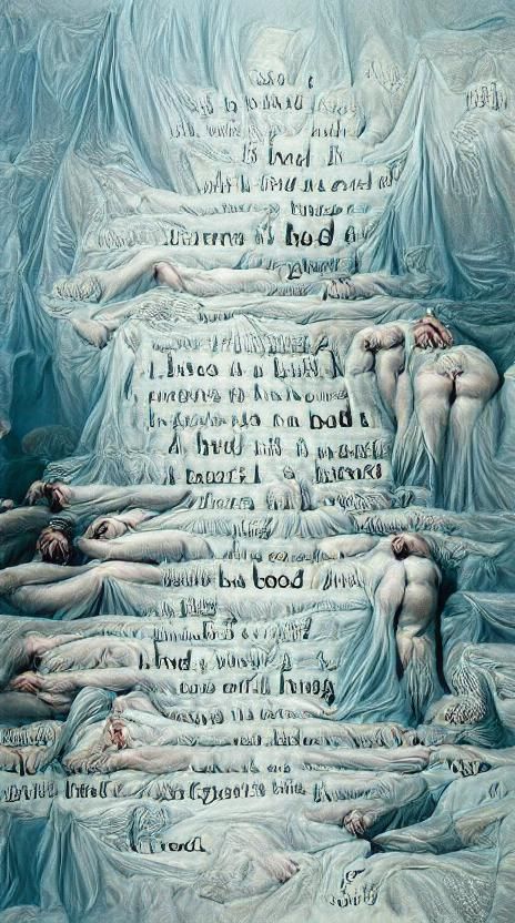 Words Manifest as Flesh: Oil Painting