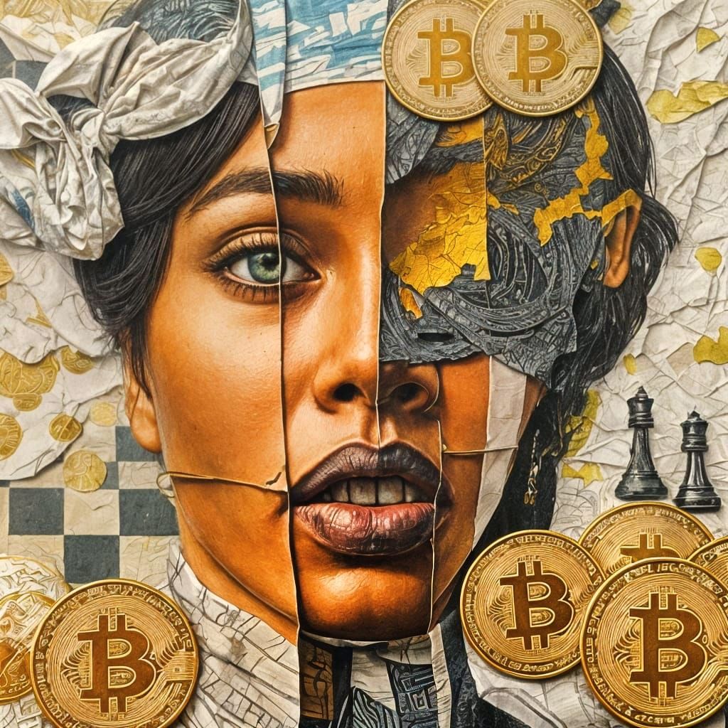 Magical Bitcoin Coins in Chessmate Pattern