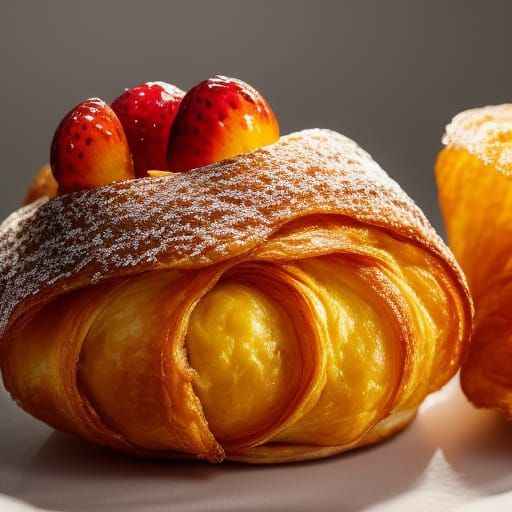 Deep fried croissant