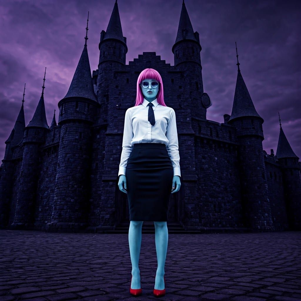 Nastasia the Hypnotist at Gothic Castle Black