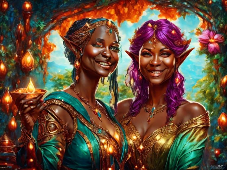 Magical Elf Bride with Fairy Wings