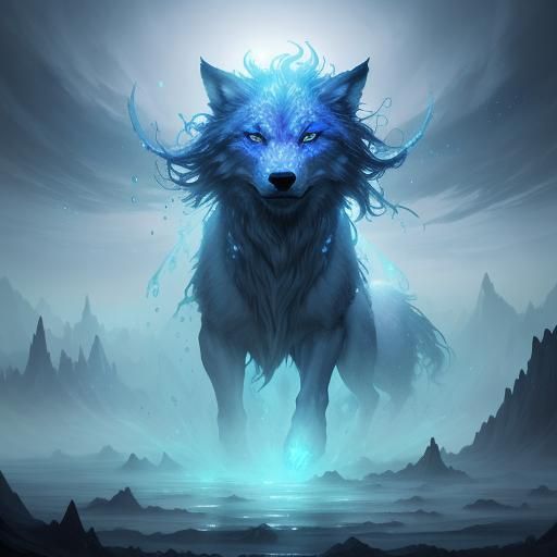 Ethereal Fantasy Characters Merge with Wolf Spirits