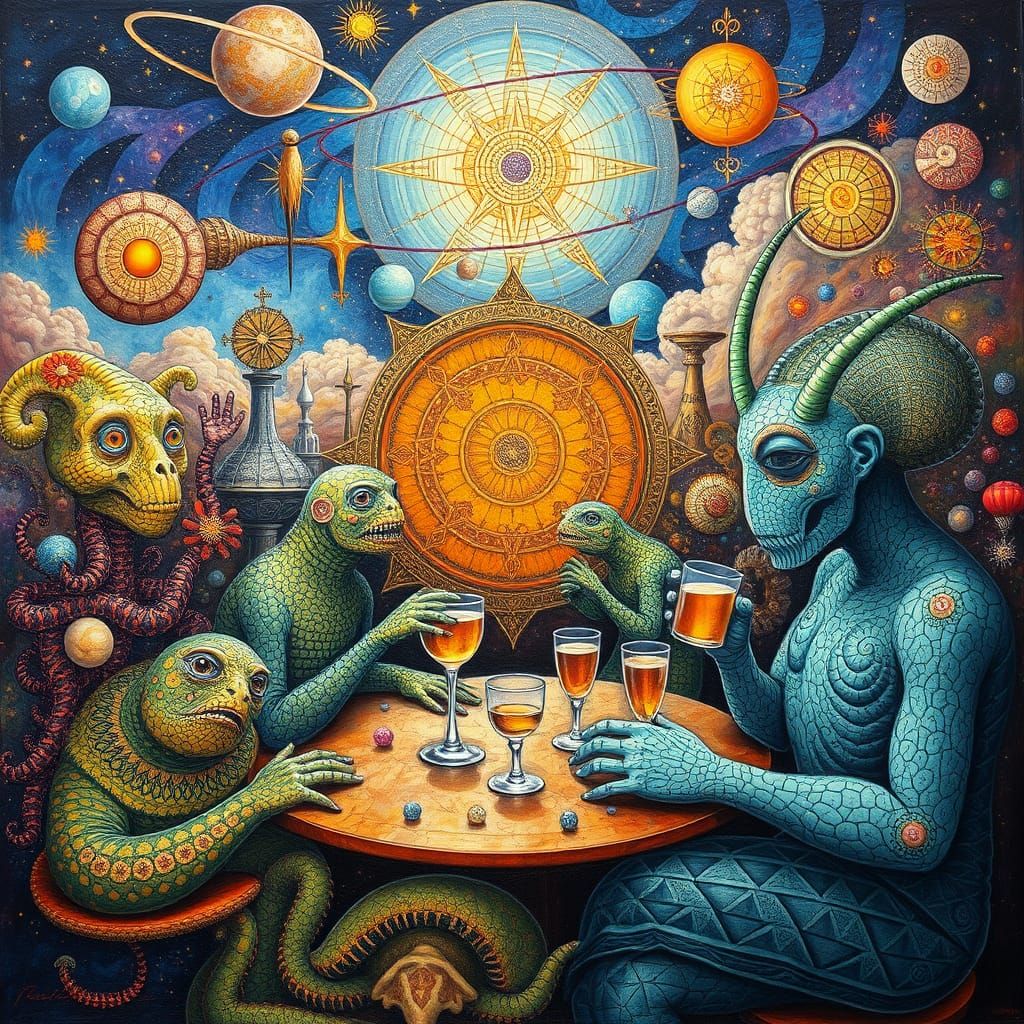 Psychedelic Utopia: Sacred Geometry Meets Bizarre Art