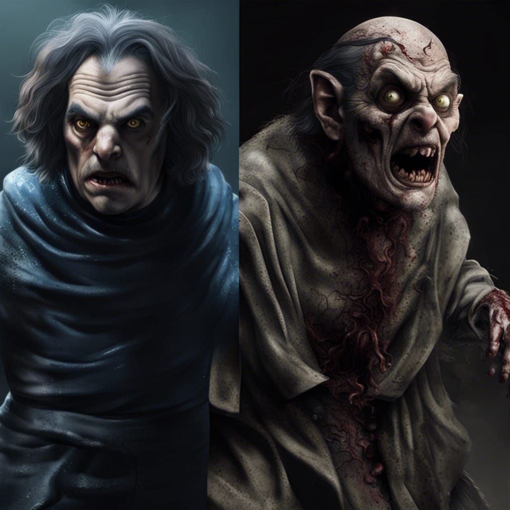 Gargamel Zombie Transformation in Live Action