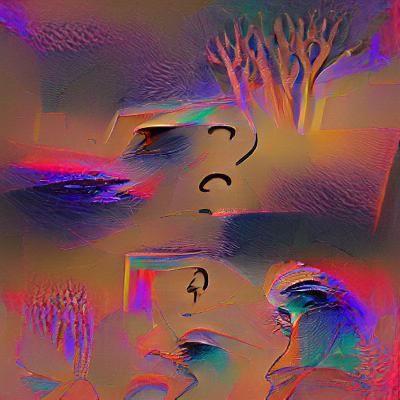 Abstract Depiction of Questions and Inquiry
