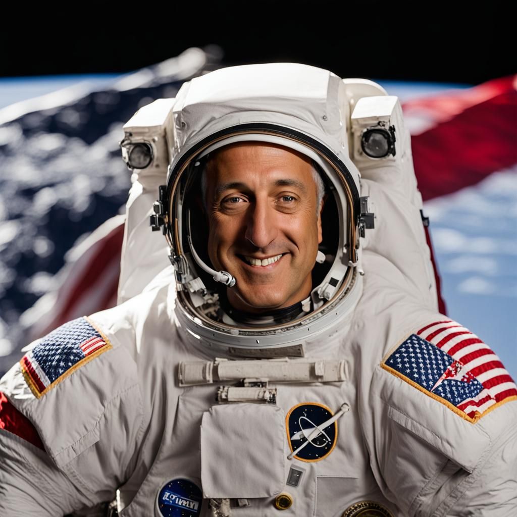 Astronaut Mike Massimino in Space