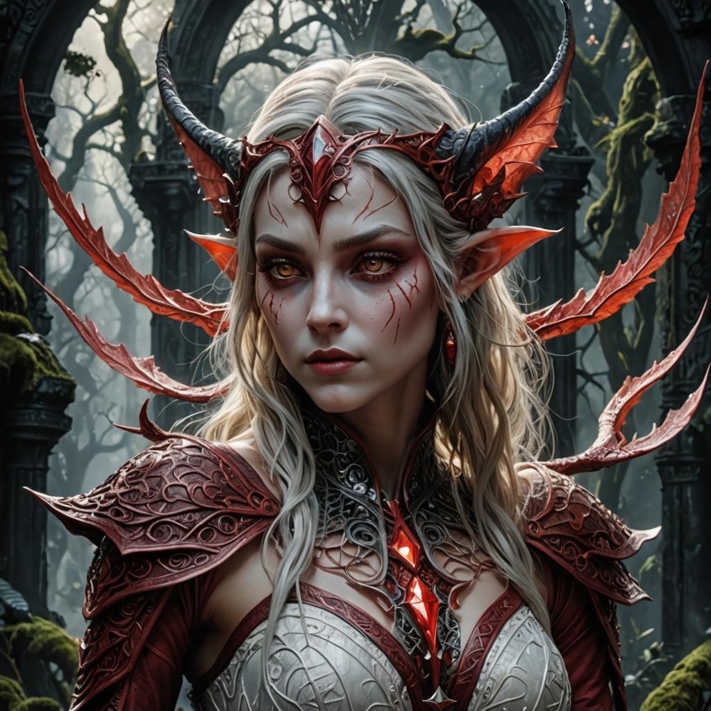 Astral Elf Sorceress on Spaceship Deck