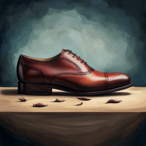 Empty Shoe and Yam Illustration Expressing Pain