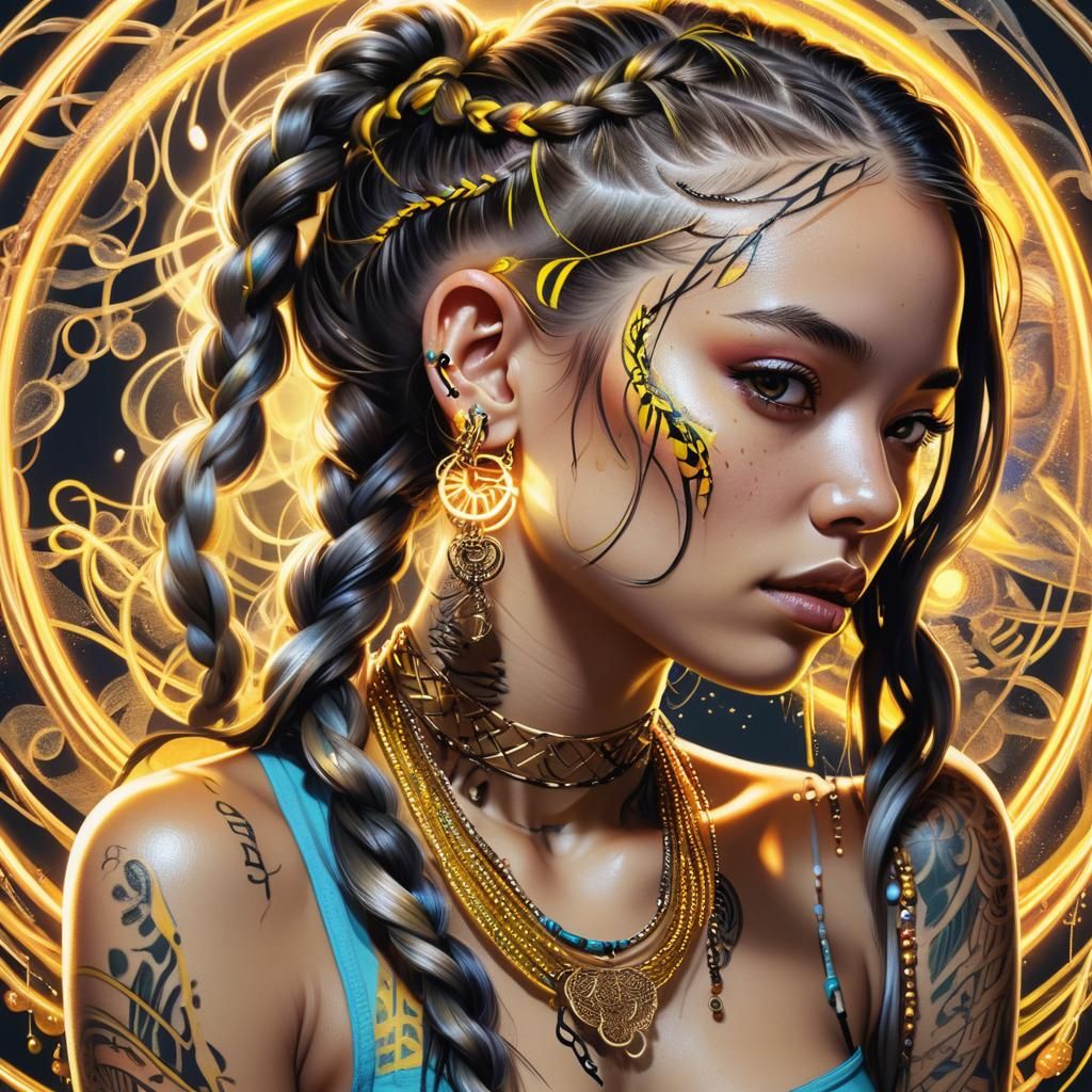 Fantasy Tattooed Woman