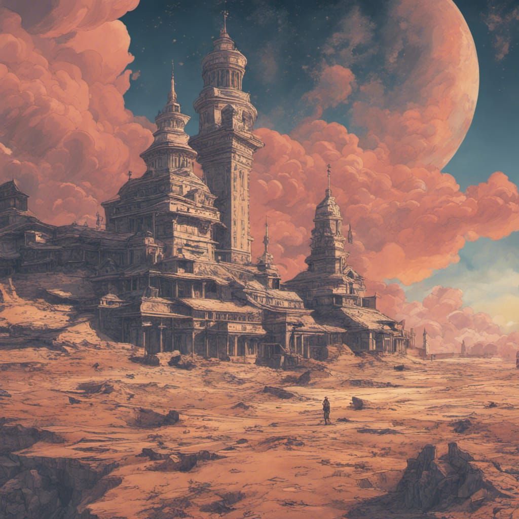 Fantastical Moor: Detailed Matte Painting