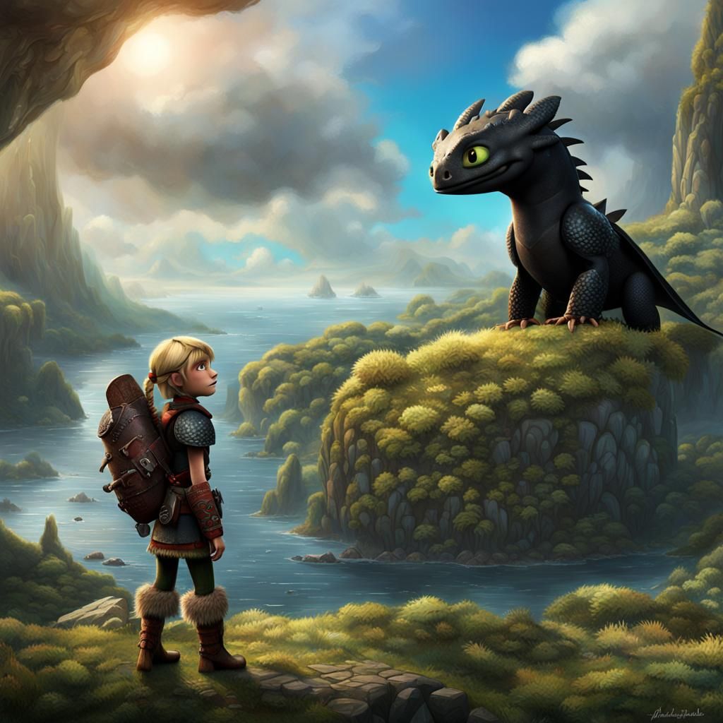 Astrid from How to Train Your Dragon: Digital Painting