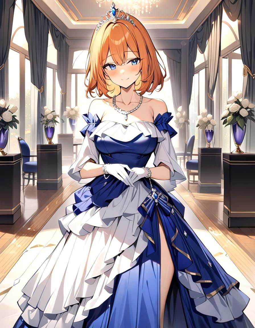 Elegant Cowgirl in Lavish Mansion