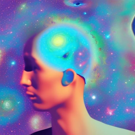 Galaxies and Stars Fill Mental Space in Cosmic Illustration
