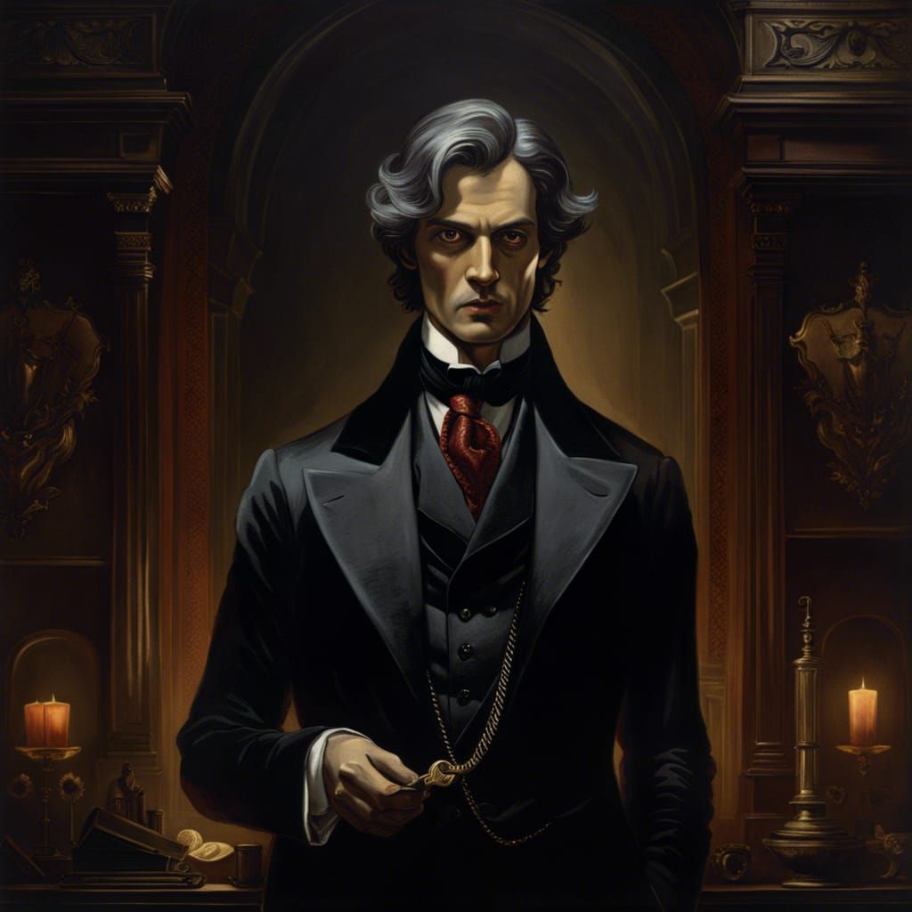 Grotesque Gothic Portrait in Doré Style