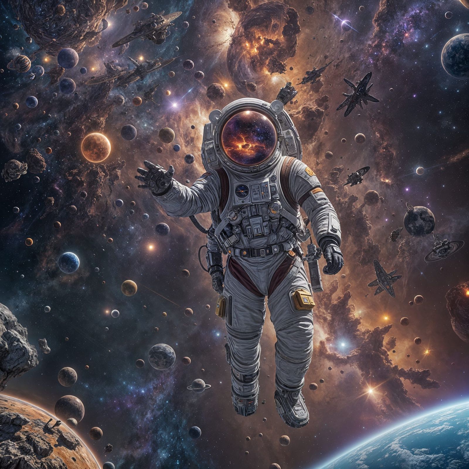 Cosmic Dreamscape in Vibrant Color