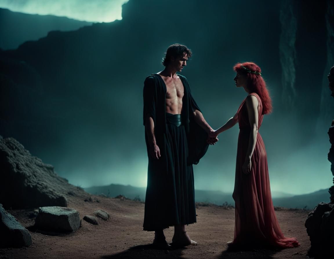 Orpheus and Eurydice: A Cinematic Underworld Scene