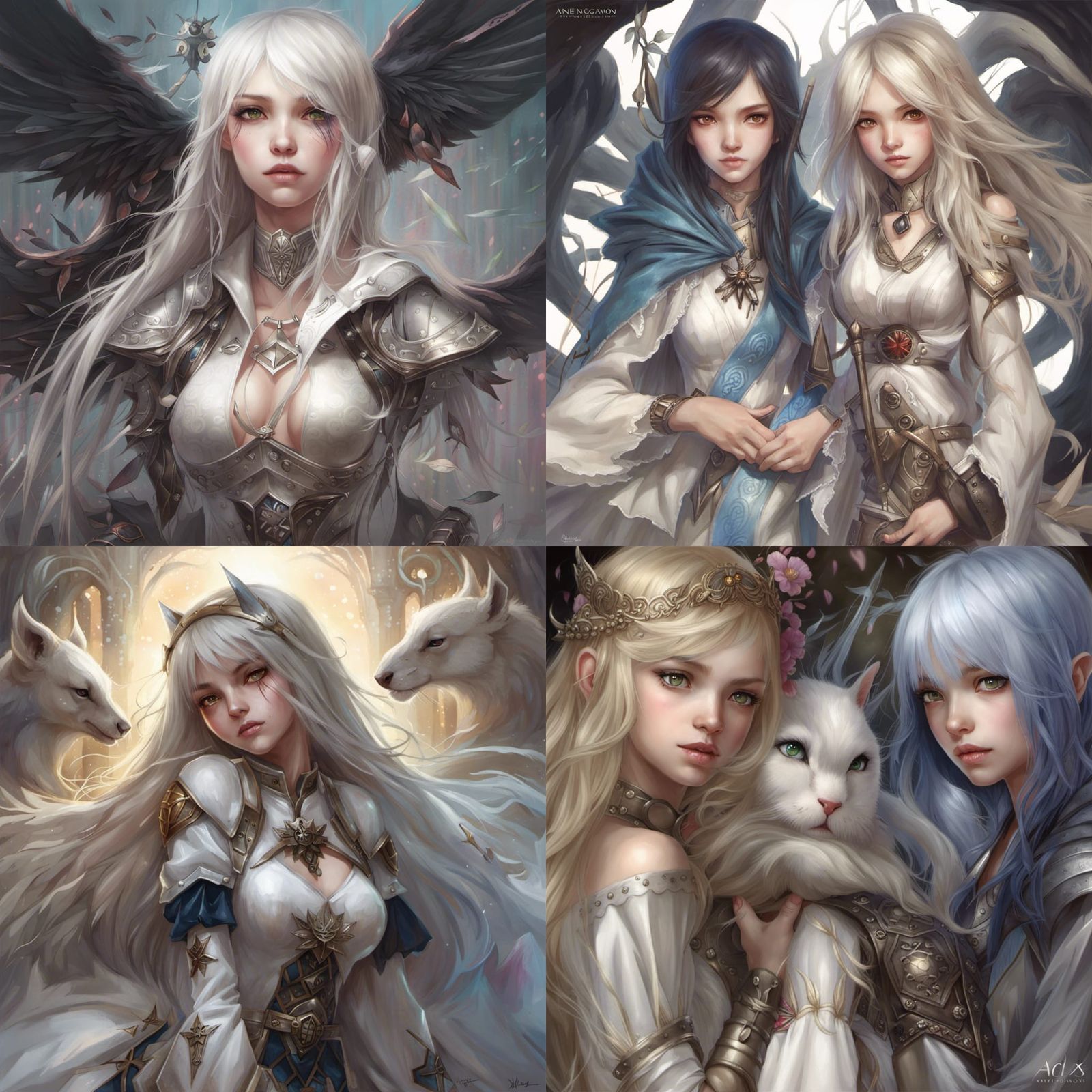 Fantasy Portrait Art Inspired by Nagano, Zhang and Stokes