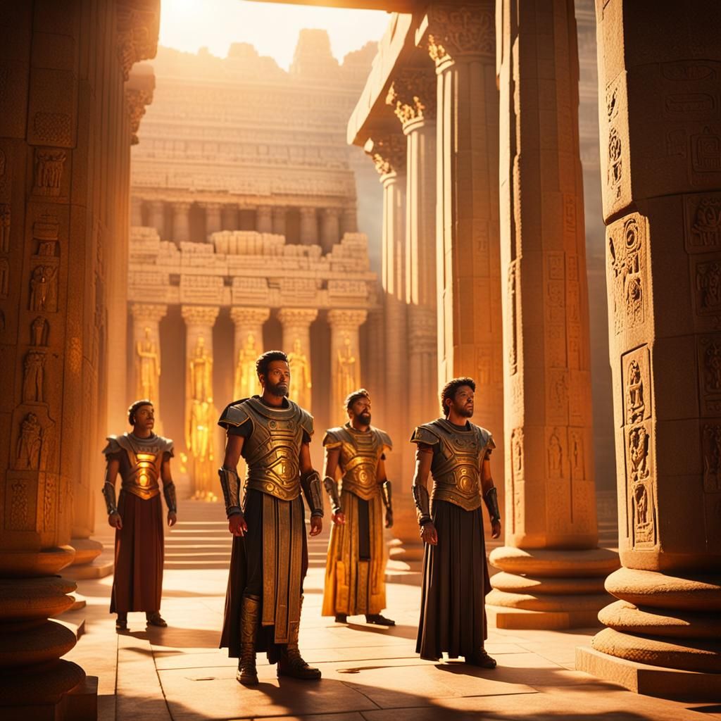 Gods of Olympus Arrive From Future, Cinematic Still