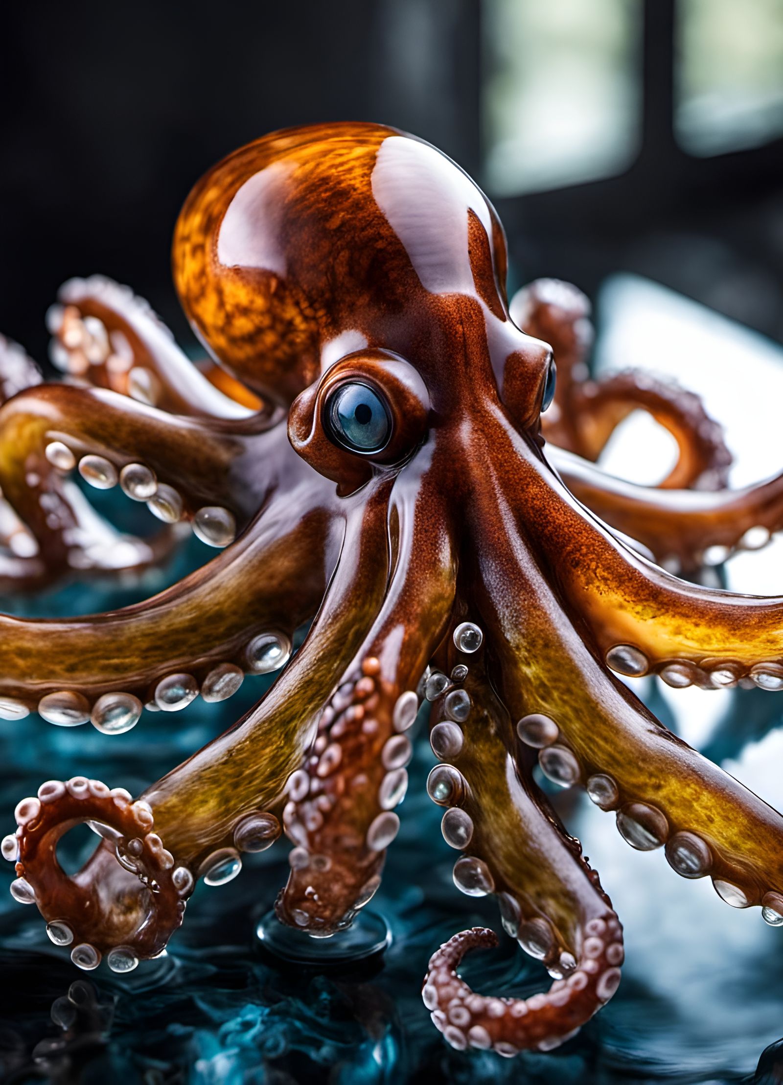 Blown Glass Octopus