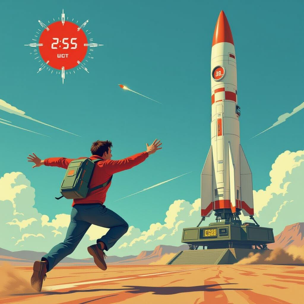 Frantic Man Races to Stop Missile Launch