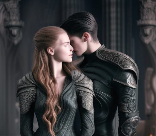 Epic Love in Hyperrealistic Digital Art
