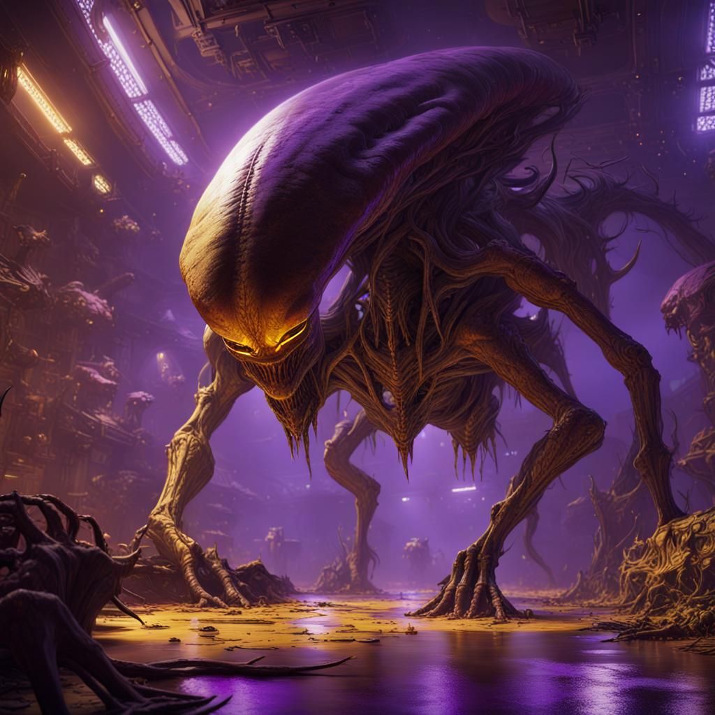 Alien Invasion: Dark Fantasy Concept Art