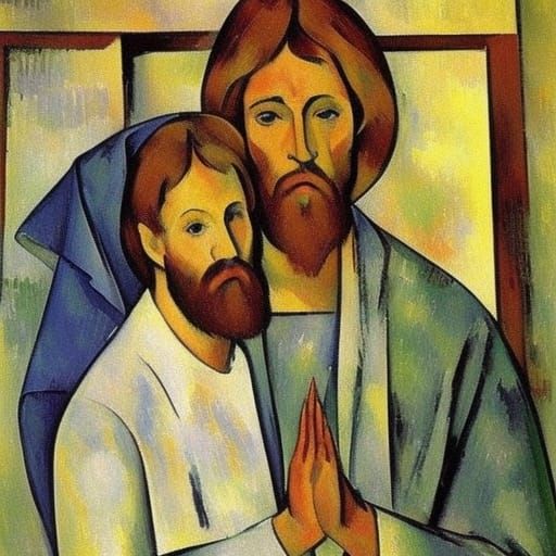 Memories of School: Post-Impressionist and Byzantine Styles