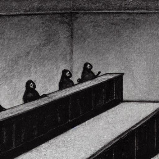 Prairie Dog Lecture Hall: Goya and Hopper Inspired