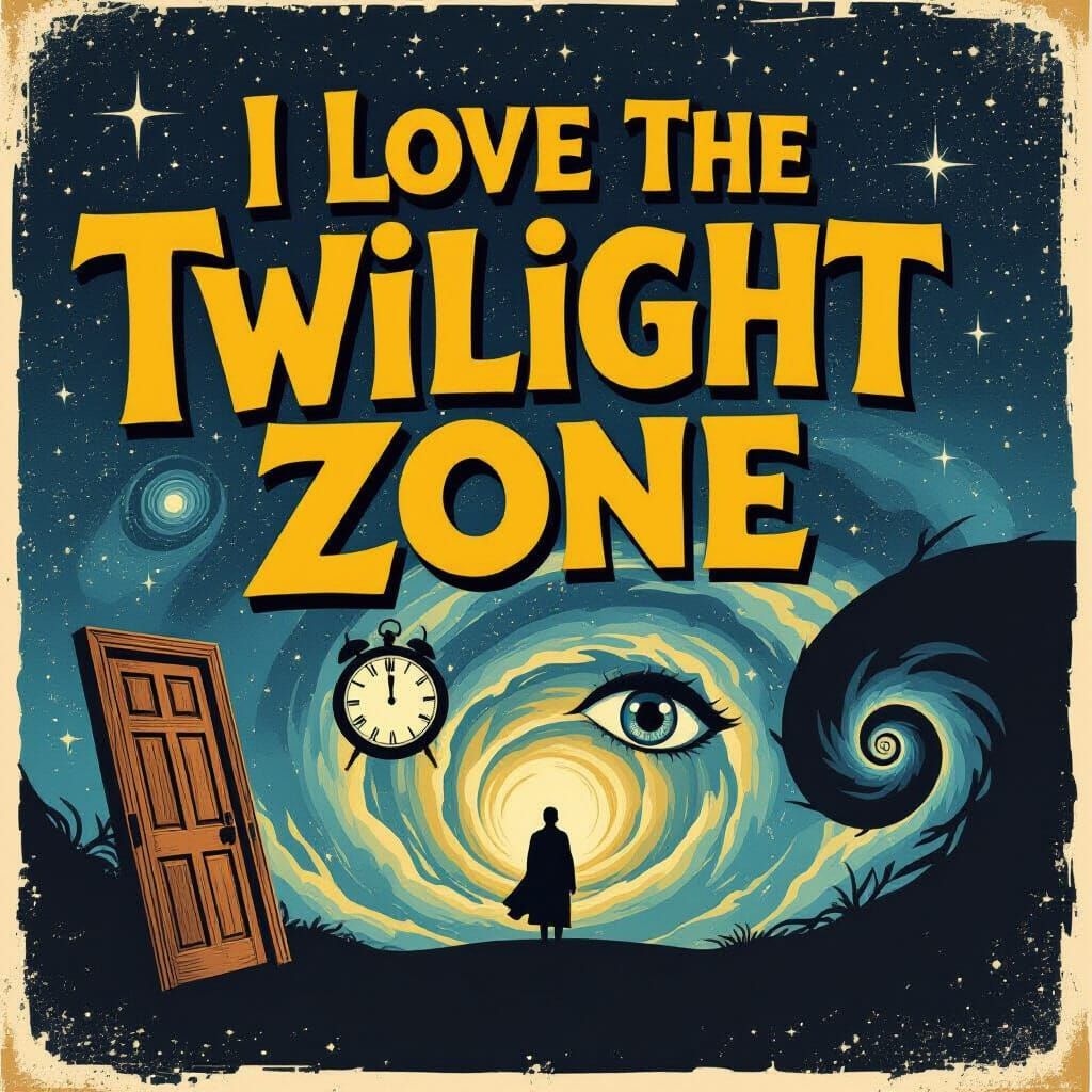 Retro Theater Poster: I Love The Original Twilight Zone